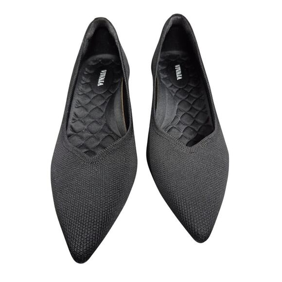 Viviai Black Pumps  Pointed-Toe Kitten Heels (Scarlett) Worn once 9 - Picture 7 of 11